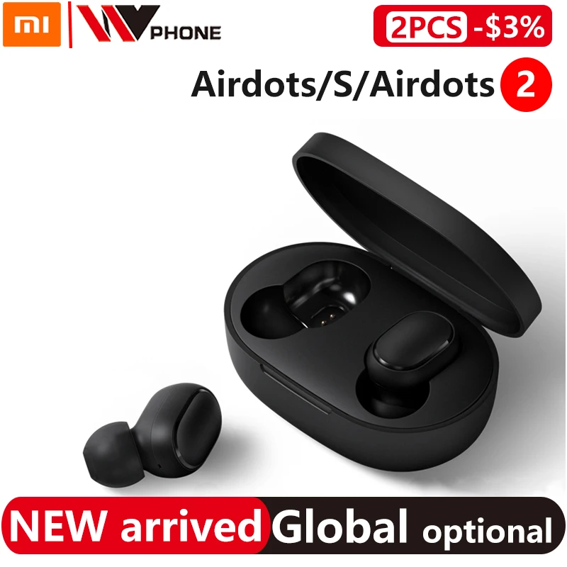 Беспроводные наушники xiaomi airdots 2 tws Redmi Airdots s TWS голосовое управление Bluetooth 5 0