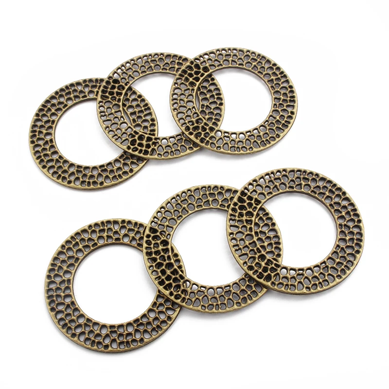 10 шт. талисманы из античной бронзы Открыть полые ремесла набор сделай сам для