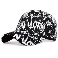 2020 new letters graffiti printed baseball cap fashion outdoor cotton dad hat casual sports hip hop hats men and women wild caps