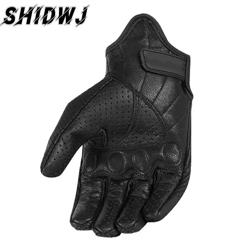 

Motorcycle Gloves Men's Women's Anti-drop Motorcycle Riding Gloves Leather Carbon Fiber Winter Gloves M/L/XL