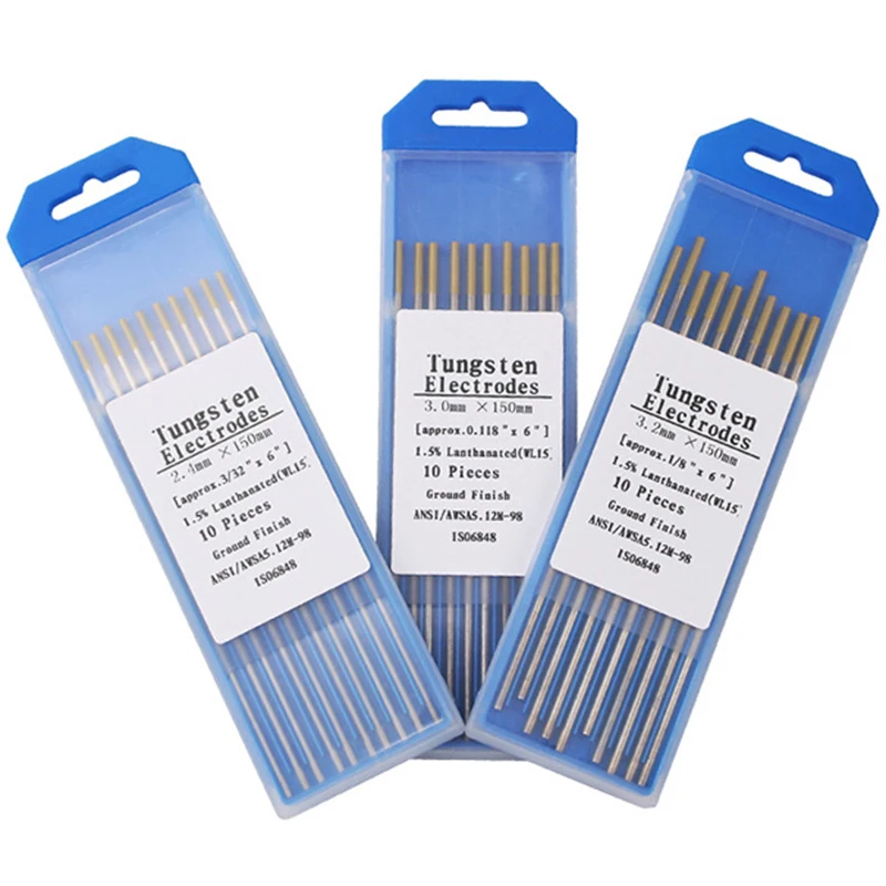 Сварочные вольфрамовые электроды стержни для сварки TIG упаковка из 10 1 0 6 2 4 3 мм