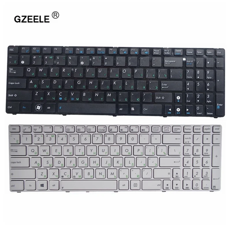 

GZEELE new FOR ASUS G53Sx G53Sw G72JH K53Sj K54D K54SL N51T N51V N53SV N53JQ N53S N53NB N70 russian Laptop keyboard RU black