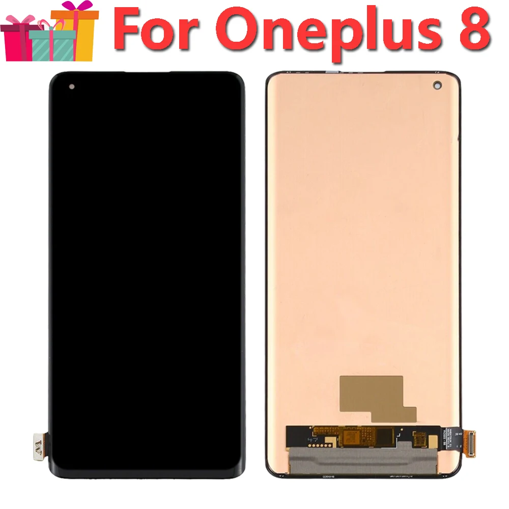 

AMOLED Original Replace 6.55" For OnePlus 8 IN2013 IN2017 IN2010 IN2019 LCD Display Touch Digitizer Screen Assembly Parts
