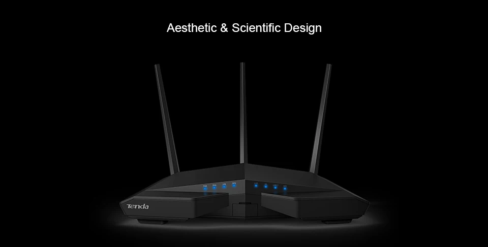 Tenda AC18 1900 Мбит/с двухдиапазонный гигабитный беспроводной WiFi маршрутизатор, WiFi повторитель, 1300 Мбит/с на 5 ГГц, 600 Мбит/с на 2,4 ГГц, USB 3,0