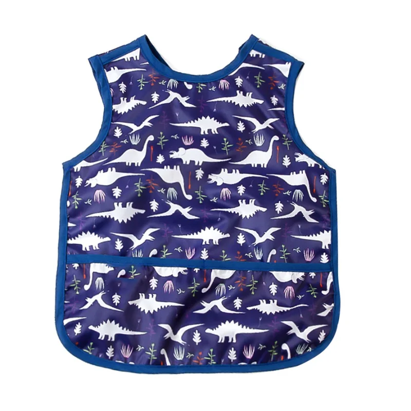 Водонепроницаемый детский нагрудник фартук Без Рукавов арт халат для детей