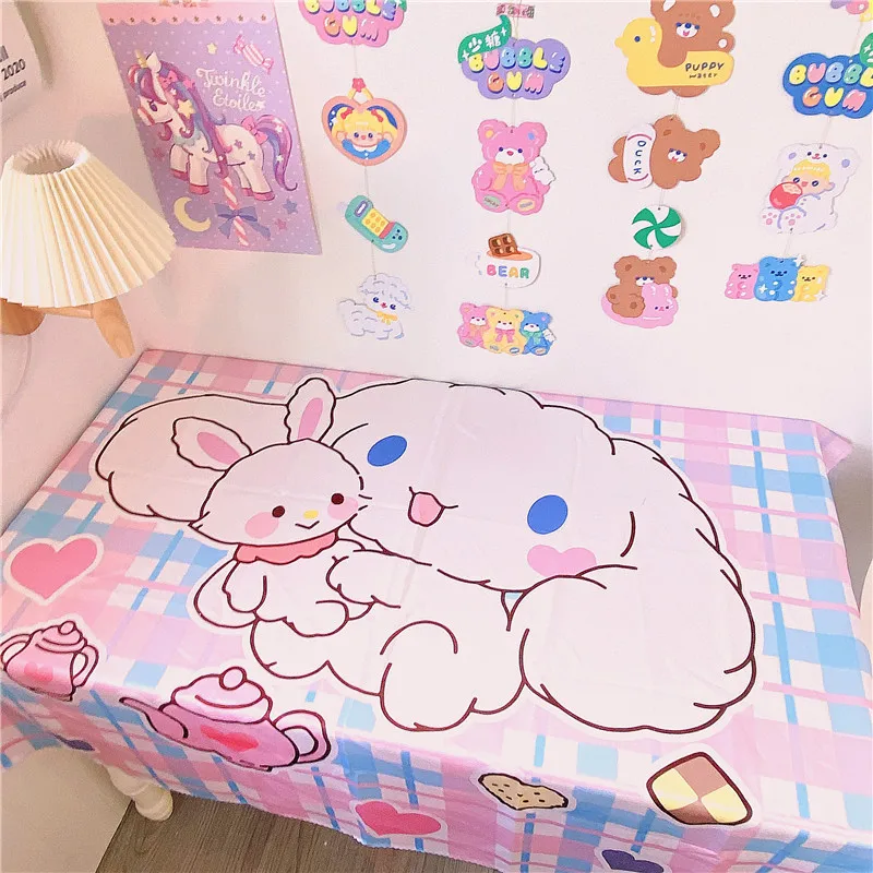 

Cartoon cute Rectangular tablecloth waterproof and scalding disposable large size tablecloth