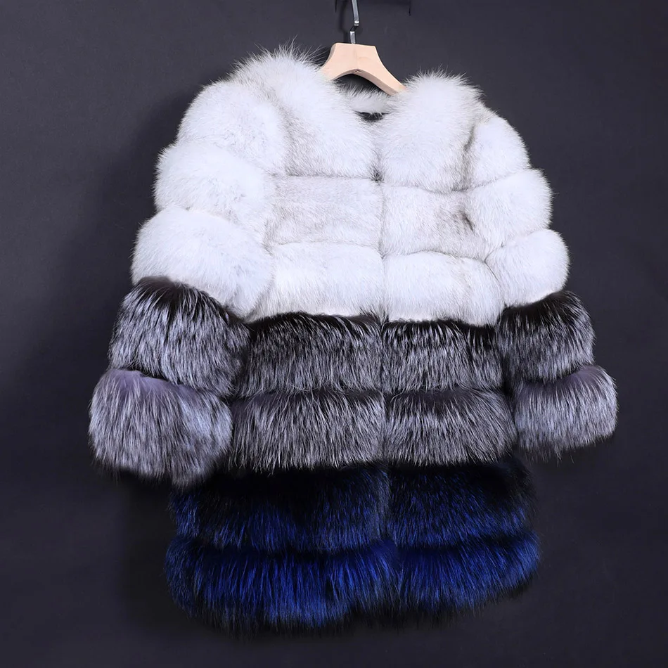 

Nice Fur coat natural fur 100% Real Natural Fox Fur Coat Female Fur Jacket winter high quality warm coat Women's jacket