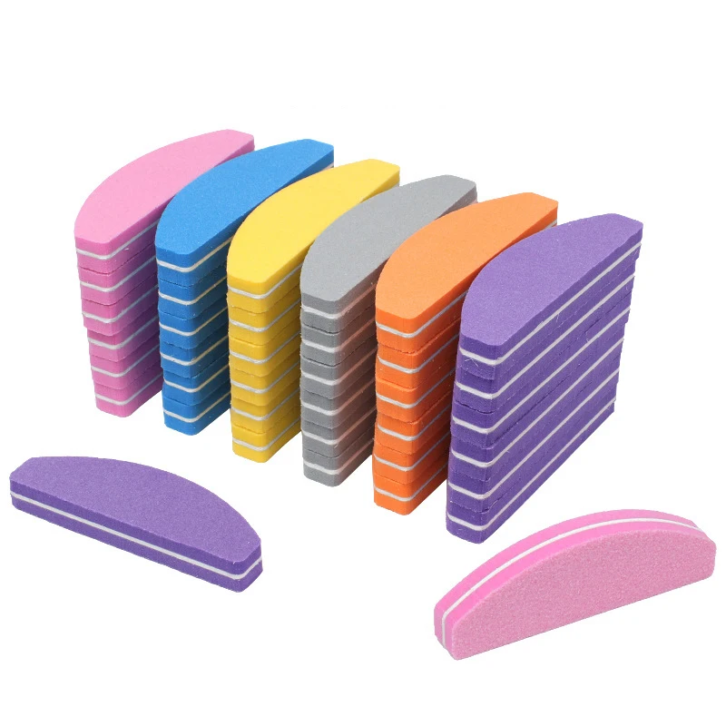 

50-5PCS Double Sided Nail File Buffer Colorful Sanding Sponge Grinding Polishing Nail Art Salon DIY Manicure Tool Kit