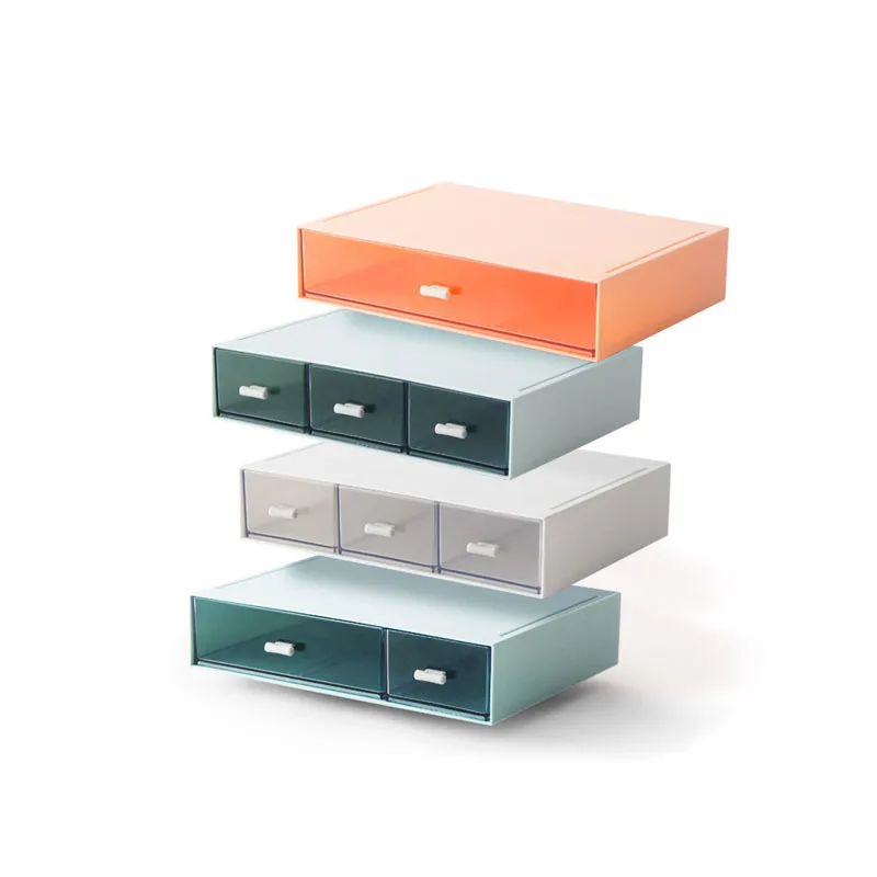 Пластиковая настольная коробка для хранения косметики бесплатный