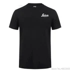 Брендовая Качественная мужская футболка с круглым вырезом, модная Однотонная футболка Leica, мужские топы, футболки с коротким рукавом, футболки для мужчин 3XL