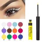 Подводка для глаз HANDAIYAN TSLM2, насыщенная жидкая подводка для глаз, Матовый тинт, водостойкая, коричневого цвета, для женщин и девушек