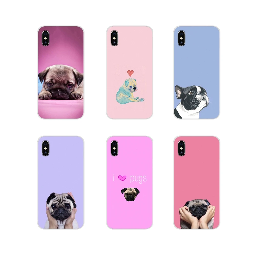 Аксессуары для мопса в виде французского бульдога чехлы телефонов Huawei Y5 Y6 Y7 Y9 Prime