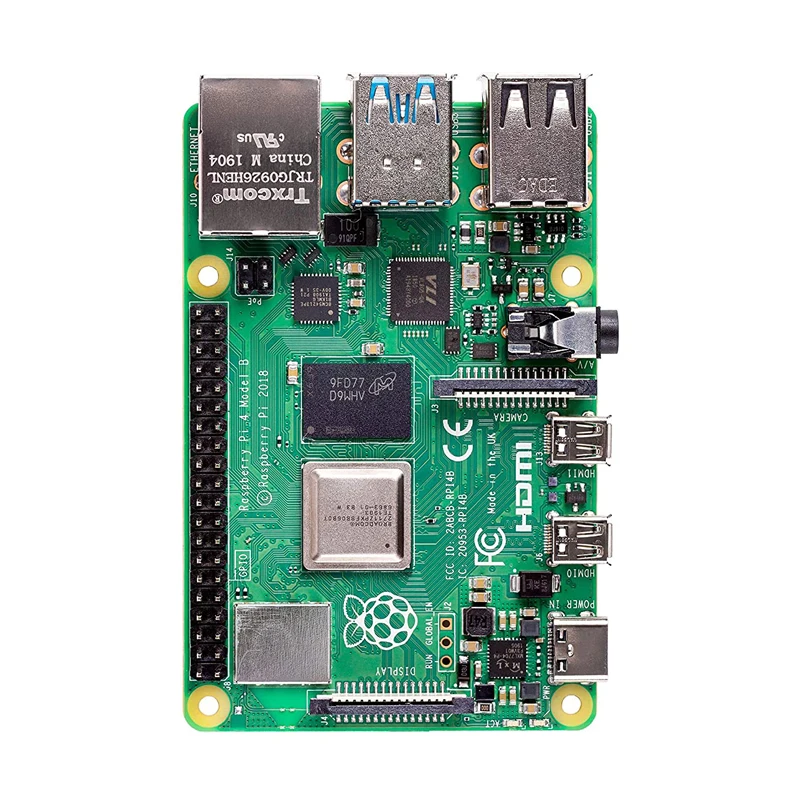 Оригинальный Raspberry Pi 4 Model B 2 гб/4 гб/8 гб озу BCM2711 четырёхъядерный телефон модели v8 1 5