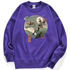 Свитшот мужской в стиле ретро, уличная одежда с самураем, динозавром, модный личный дизайн, Худи оверсайз