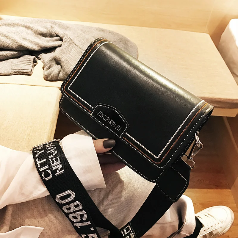 Новинка 2019 Корейская осенне-зимняя женская сумка через плечо сумка-мессенджер |