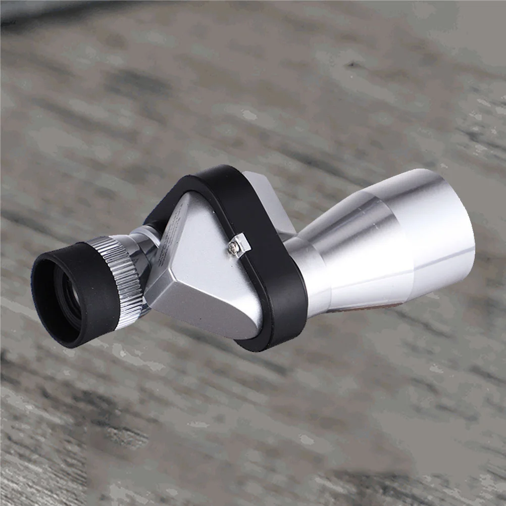 

Optical Mini Telescope Aluminum Alloy Adjustable Monocular Red Film Blue Film 8X20