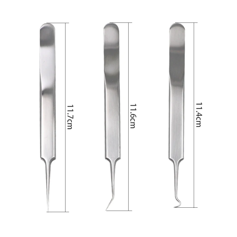 9 шт. иголок для удаления угрей сожмите черноголовых иглы прыщей инструмент