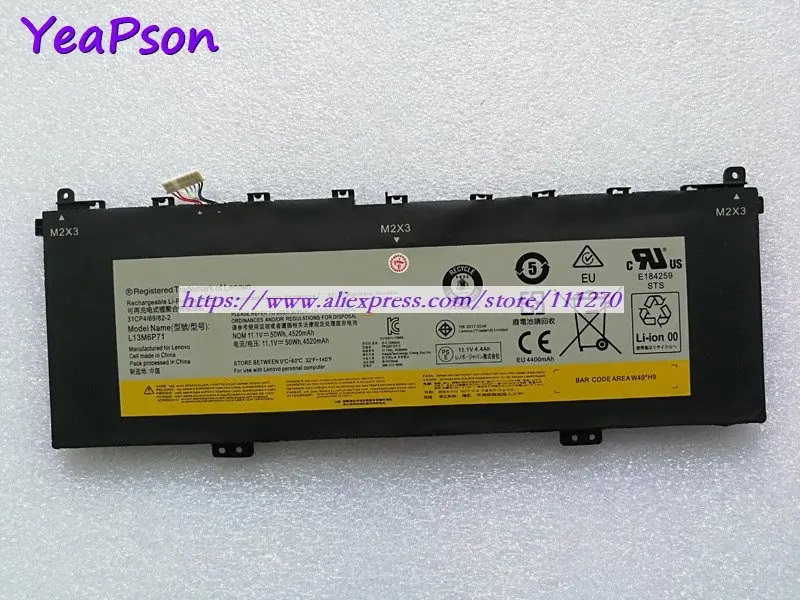 Yeapson 11.1V 4520mAh Genuine L13M6P71 L13S6P71 Laptop Battery For Lenovo Yoga 2 13 Series Notebook computer | Компьютеры и офис
