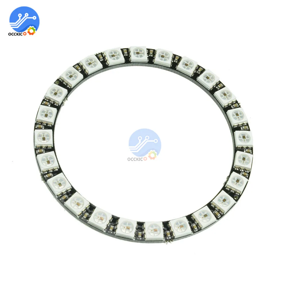 WS2812B модуль полосы 24 бит X WS2812 5050 RGB светодиодная кольцесветильник лампа с