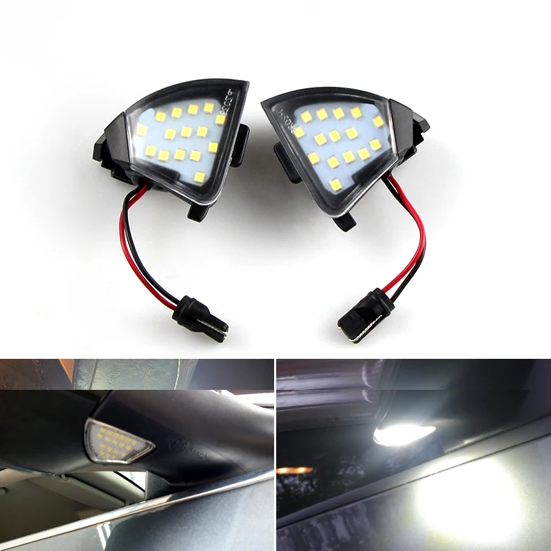 

2 Pcs No Error LED Side Rearview Mirror Ground Lamp Welcome Puddle Light For Vw Golf 5 Mk5 MkV Passat B6 Jetta Eos Golf6 Variant