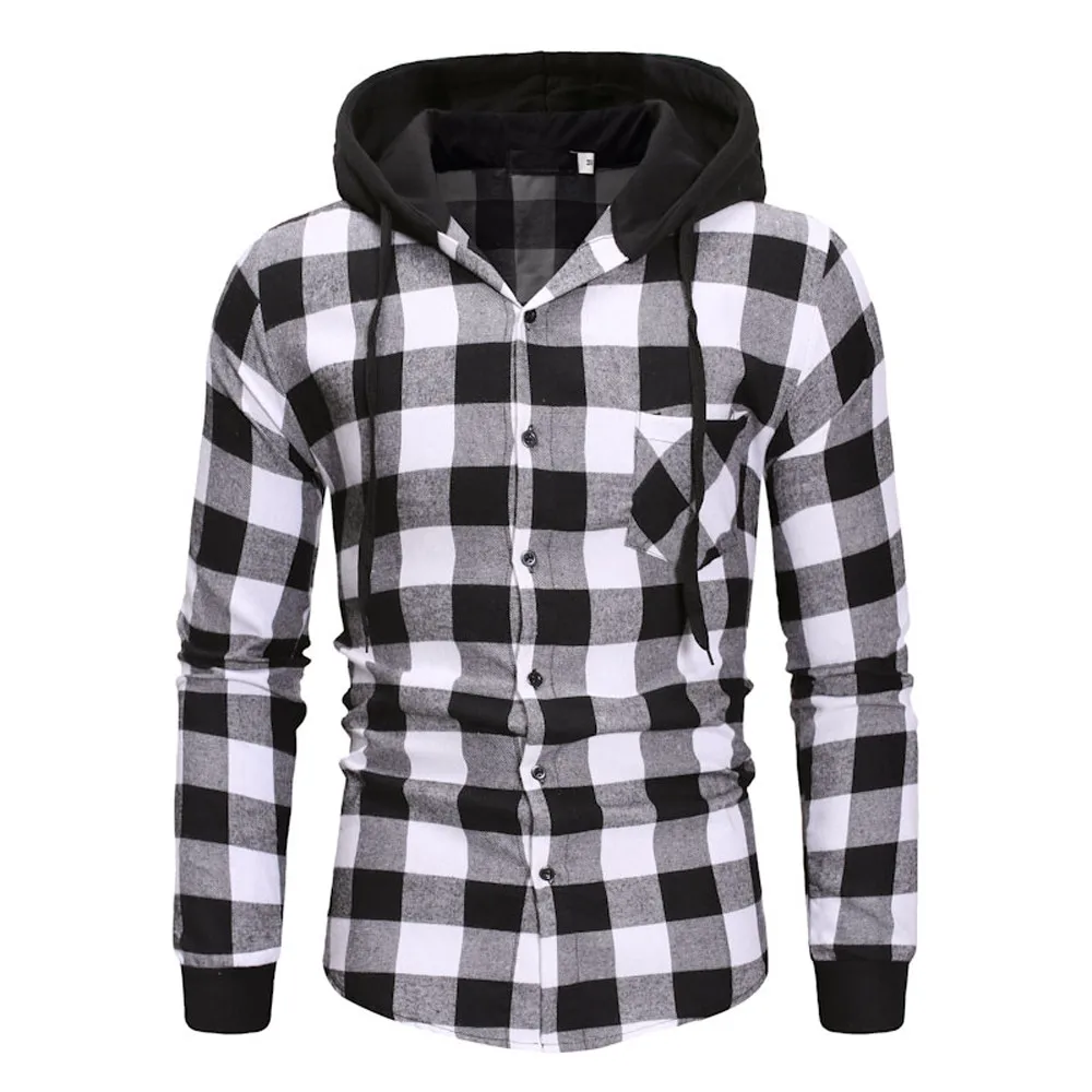 Новинка мужские клетчатые толстовки спортивный костюм осень зима теплый свитшот