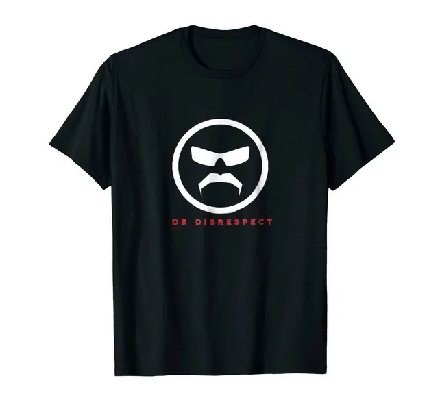 Dr. Disrespect черная футболка S-3XL модная классическая новый модный дизайн для мужчин и