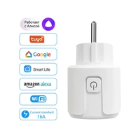 cbe eu sockets 16a power monitor remote control smart home wifi plug tuya smartlife app works with alexa google assistant