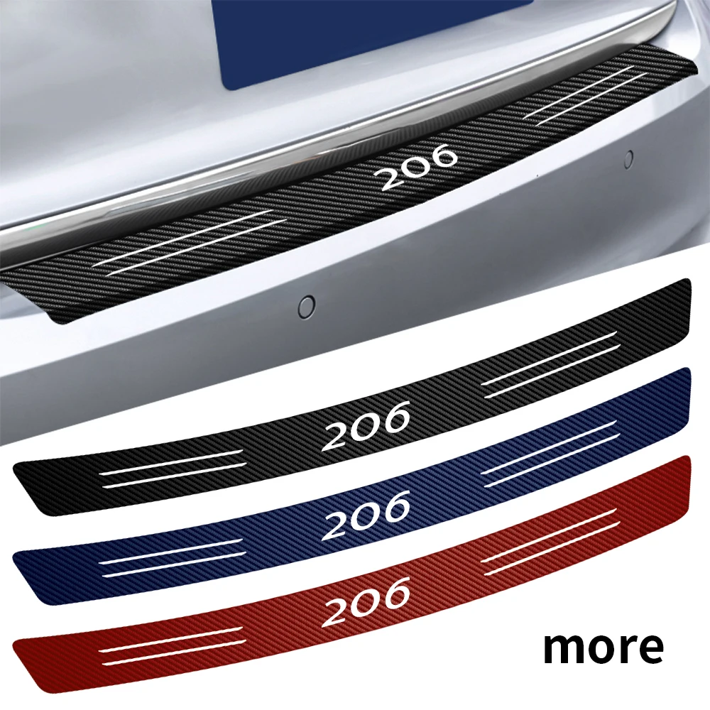 

Car Styling Trunk Guard Plate Rear Bumper Protect Sticker for Peugeot 206 207 208 306 307 308 508 106 107 108 2008 3008 5008