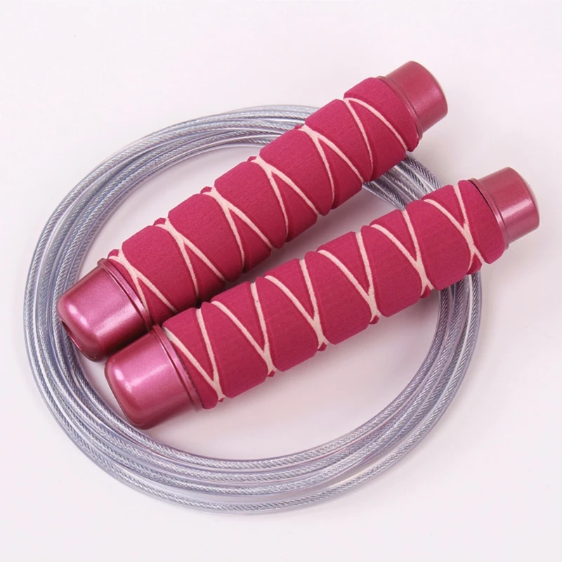 

Adjustable Jump Rope Tangle-Free Rapid Speed Jumping Cable with Ball Bearings Gym Fitness Exercise Steel Skipping Rope