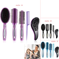 5 pieces hair brush set detangling brush paddle brush round hair brush tail comb wet dry brush for women men hair styling