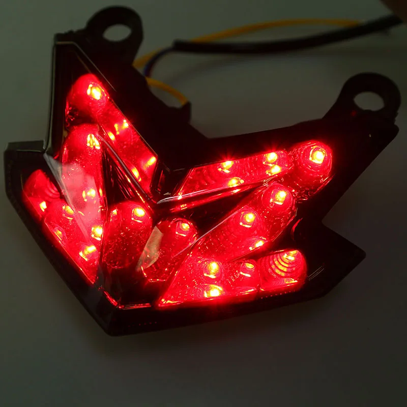 

POSSBAY LED Motorcycle Taillight with Turn Signal Indicator Cafe Racer LED Tail Light Rear Brake for KAWASAKI Z800 2013 2014