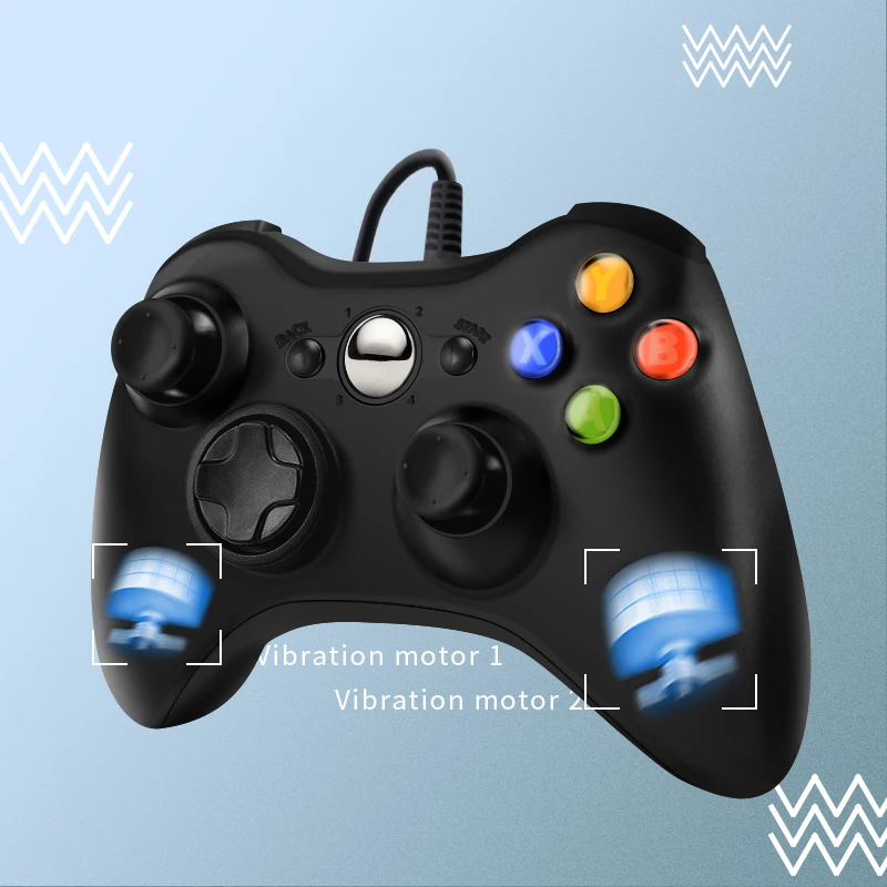 Геймпад GTIPPOR Проводной USB для Xbox 360 джойстик официальных компьютеров Microsoft