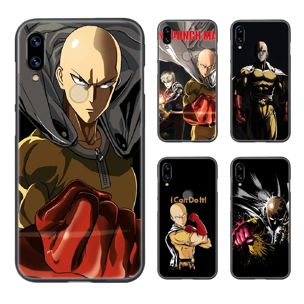 Чехол для телефона XIAOMI Redmi 7a 8a S2 K20 NOTE 5 5a 6 7 8t 9 9s pro max black back 3D с рисунком Аниме One Punch