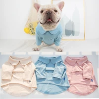french bulldog clothes stretch cotton dog shirt pajamas poodle bichon schnauzer pug clothing welsh corgi costume apparel outfit
