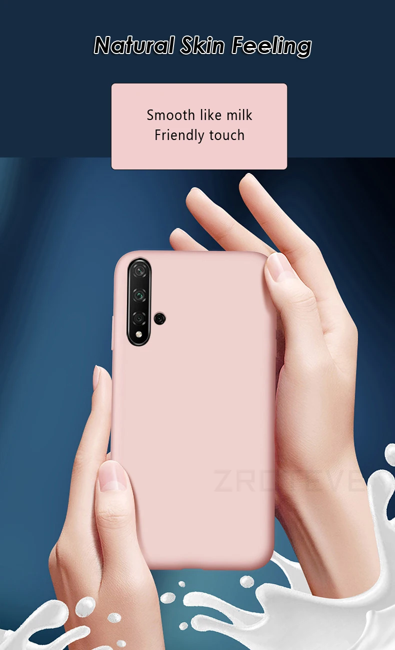 Honor 20 Pro Чехол ZROTEVE жидкий силиконовый чехол для huawei Honor 20 10 Lite 20i i чехол мягкий чехол huawei Honor View 20 V20 чехол s