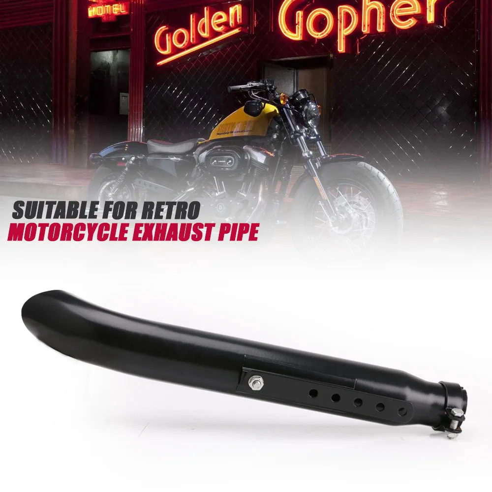 Мотоциклы нержавеющая сталь слэш глушитель выхлопной трубы для 1 3/8 &quot 1/2&quot 5/8 3/4