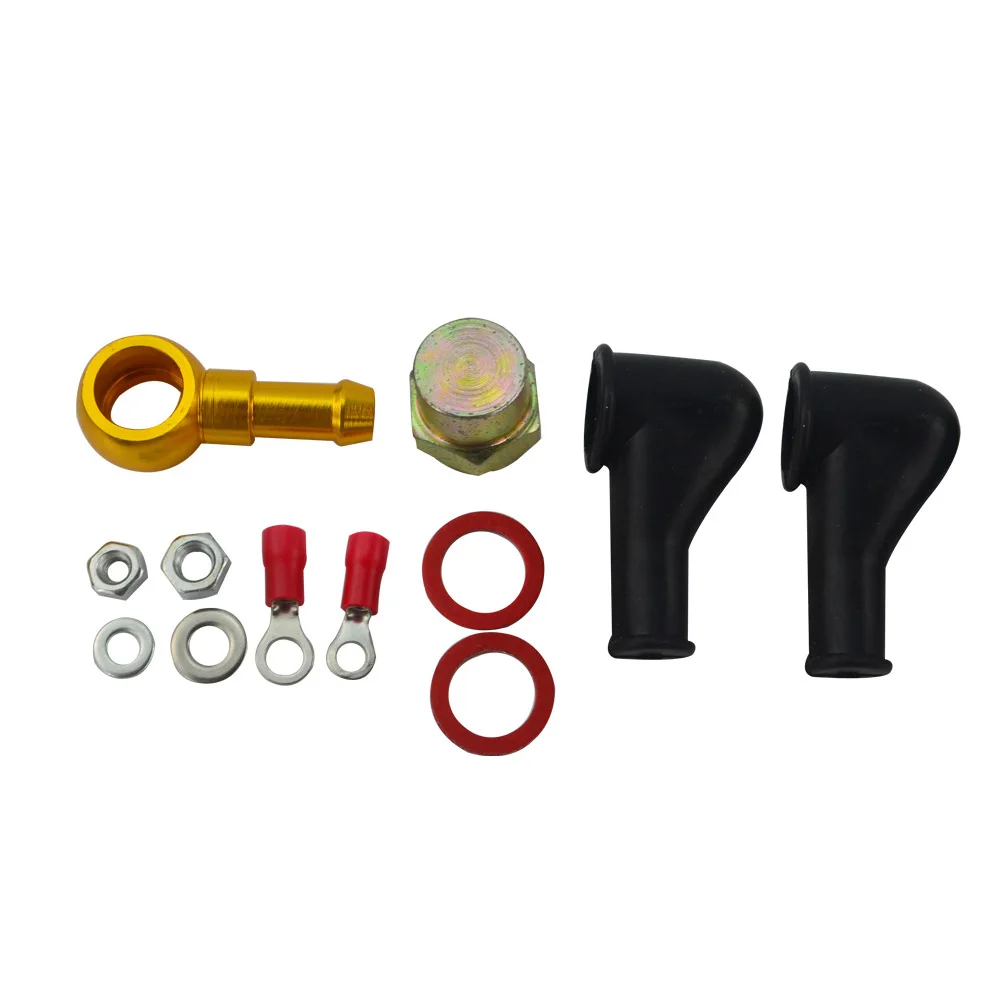 

8mm Fuel Pump 044 Outlet Tail Spare Easy Maintenance Adaptor Union Rustproof Metal Hose Fitting Kit Durable For BANJO