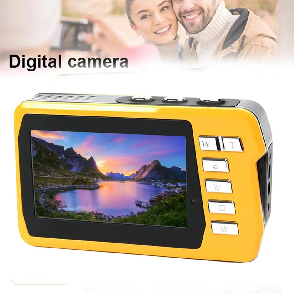 Новая подводная камера 48 МП HD 1080P видеокамера с двойным экраном 16x цифровые Зумы