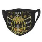 Многоразовая маска для лица с германским императорским флагом, немецкая маска y Empire против смога, защитная маска, респиратор, маска для рта