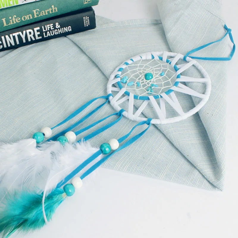 Голубое Ловец снов индийское подвесное украшение для дома спальни гостиной