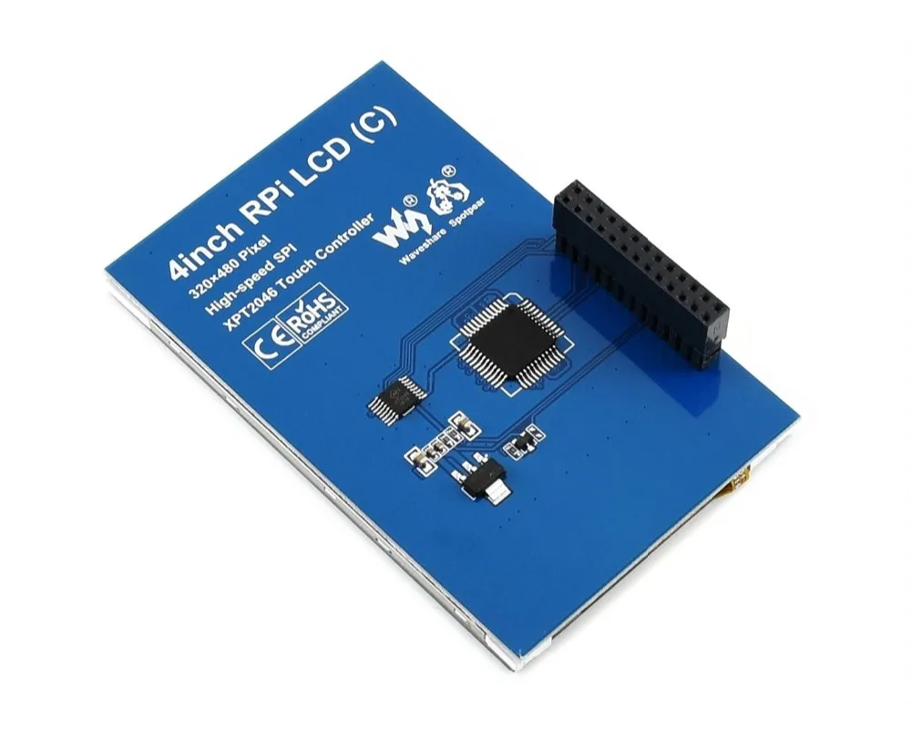 4-дюймовый сенсорный экран TFT LCD для Raspberry Pi RPi (C) 125 МГц высокоскоростной SPI