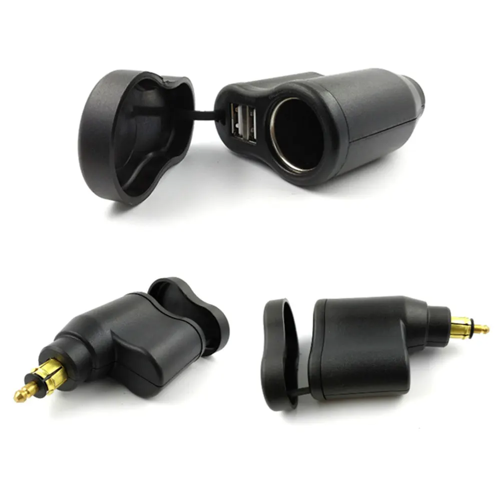 Зарядное устройство USB для мотоцикла с двумя разъемами питания 12 24 В|Кабели