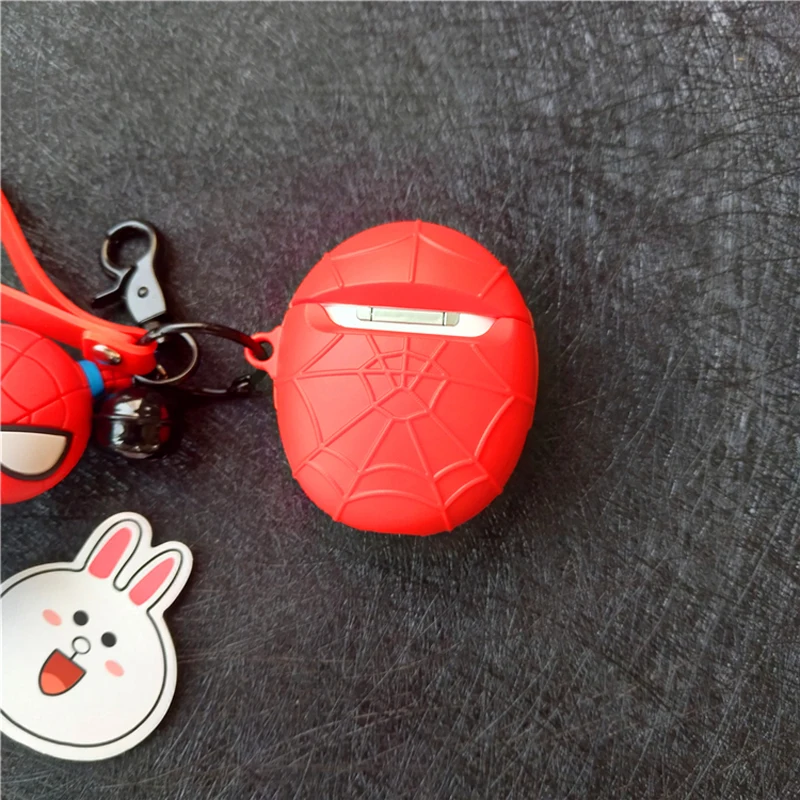 Для Apple Air pods 2 прекрасный мультфильм силиконовый чехол супергерой Человек-паук защитный чехол беспроводные наушники bluetooth зарядная коробка
