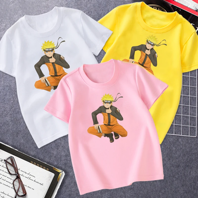 

Clothes For Teens Anime Narut0 Uzumaki Graphic Print Cotton TS Summer Round Collar Tshirt Soft Comfortable Boys/Girls T-Shirt