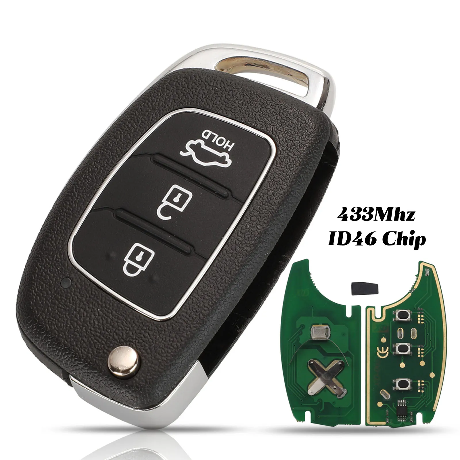 Jingyuqin для Hyundai Новинка IX35 IX25 IX45 Elantra Santa Fe Sonata TOY40 Брелок дистанционного управления 3