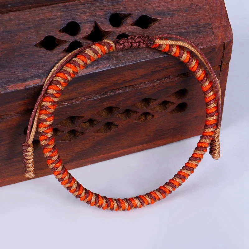 

Tibetan Buddhist Lucky Charm Tibetan Bracelets & Bangles For Women Men Handmade Knots Green Rope Amulet Gift Bracelet