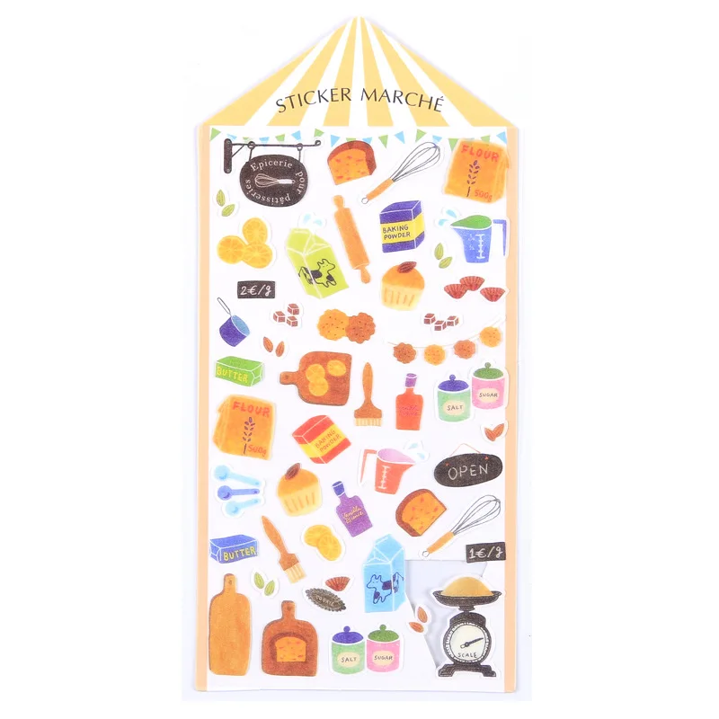 

20sets/1lot Kawaii Stationery Sticker Watercolor market Diary Planner Decorative Mobile Stickers Scrapbooking DIY Craft Stickers