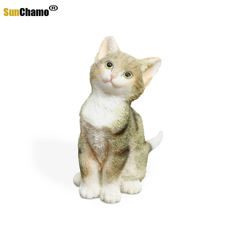 Фигурки миниатюрная модель тигра кота кошки автомобиль милый кот поза подарок