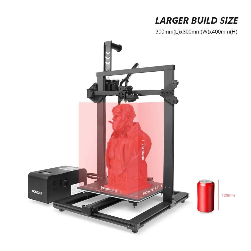 3D принтер LONGER LK1 с сенсорным экраном 2 8 дюйма объемная печать уникальный дизайн