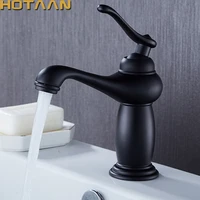 free shipping new arrival bathroom black basin faucet brass mixer tap with ceramic torneiras para banheiro